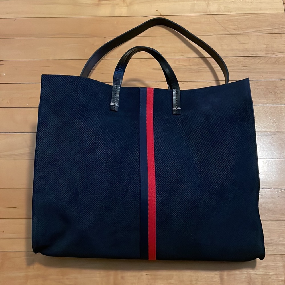 Clare V Navy and Red Tote Bag - Picture 4 of 7
